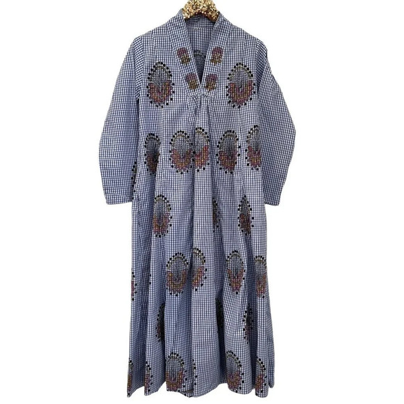 Cotton Hand Block Print Floral Dress - Picture 6 of 13